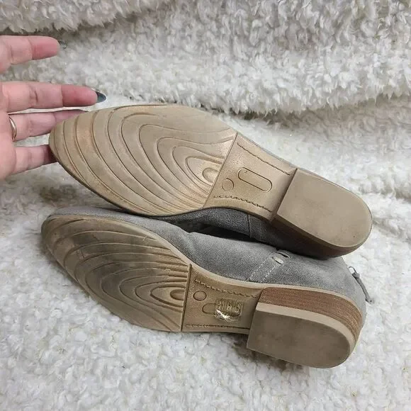 Kenneth Cole New York Gray Suede Leather Ankle Booties sz 7 - Picture 5 of 7